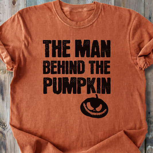 The Man Behind The Pumpkin - Premium Heavyweight Tee