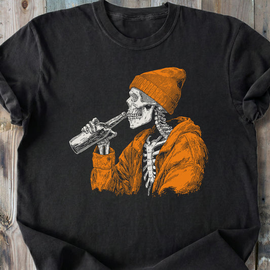Cheers Skeleton - Premium Heavyweight Tee