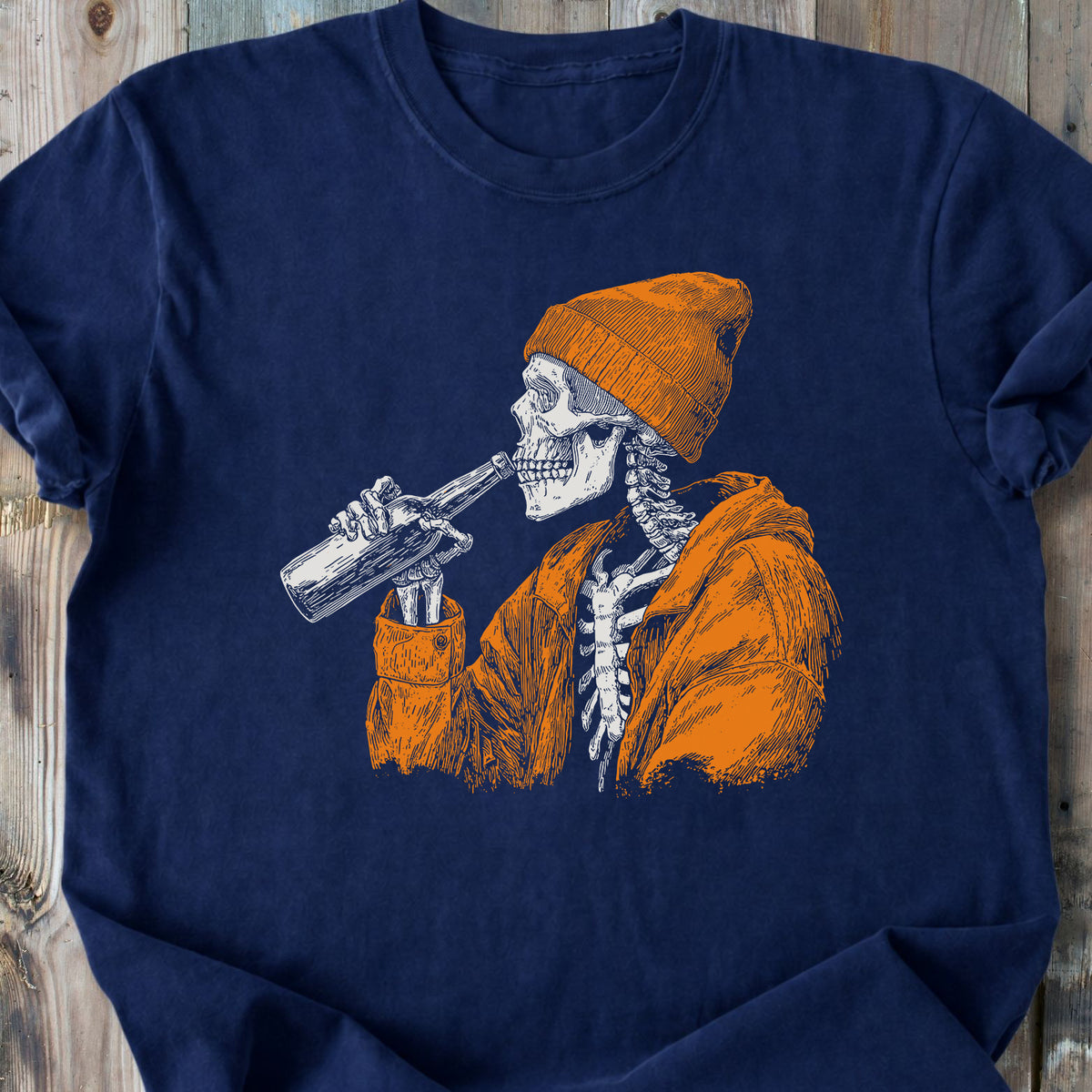 Cheers Skeleton - Premium Heavyweight Tee