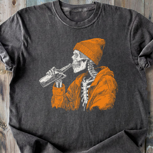Cheers Skeleton - Premium Heavyweight Tee