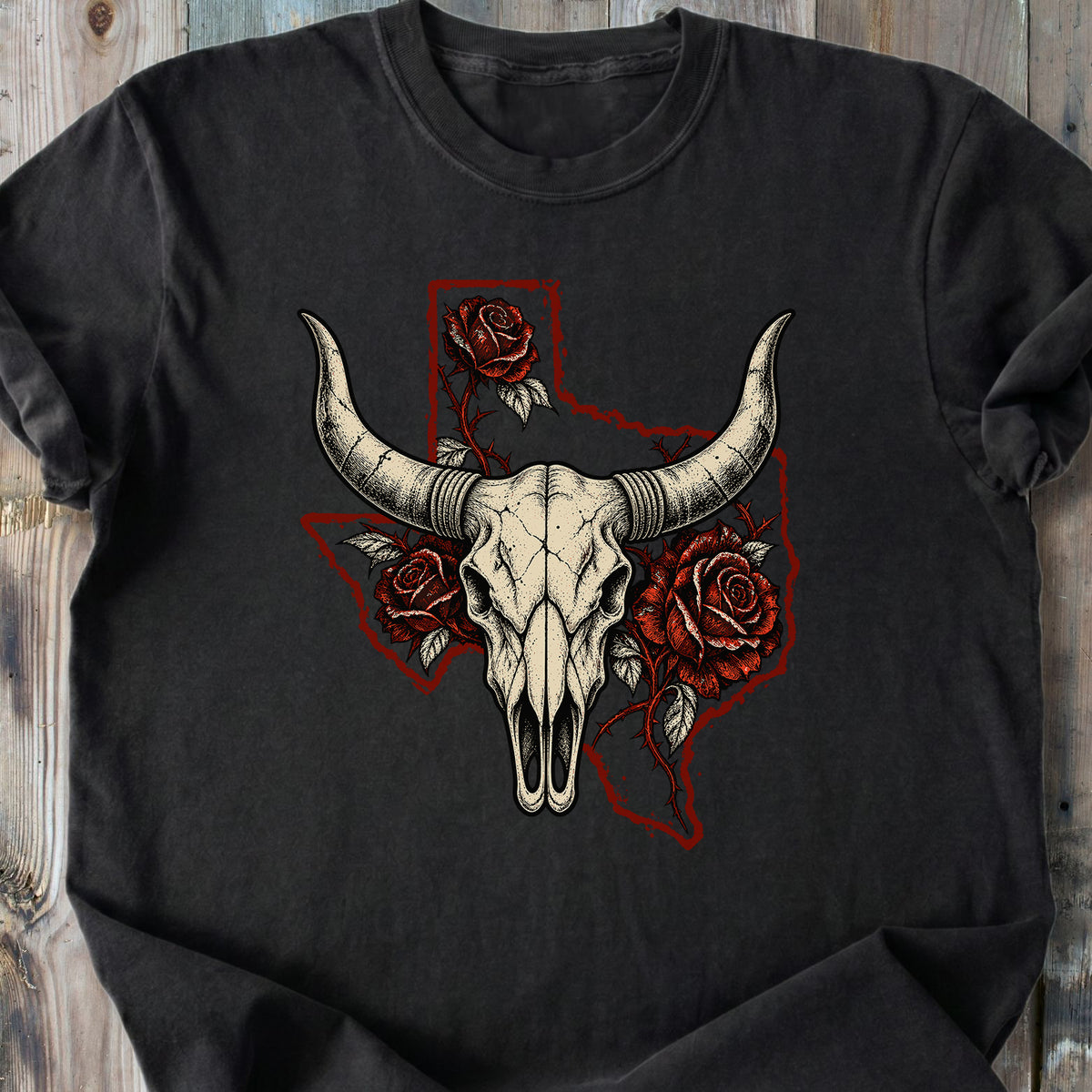 Texas Wild Bloom - Premium Heavyweight Tee