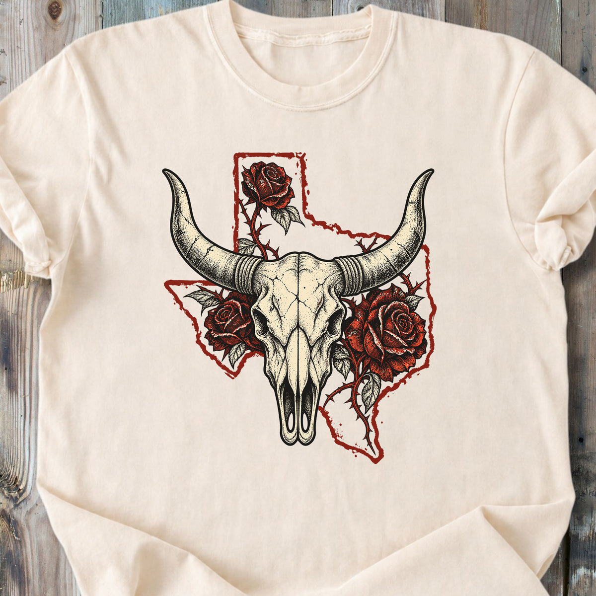 Texas Wild Bloom - Premium Heavyweight Tee