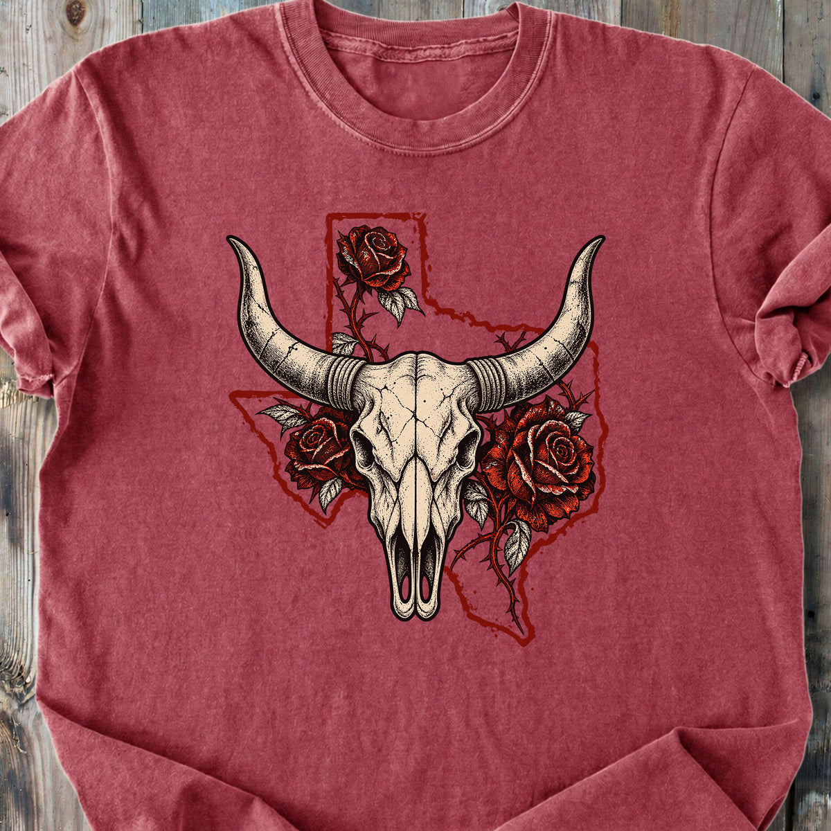 Texas Wild Bloom - Premium Heavyweight Tee