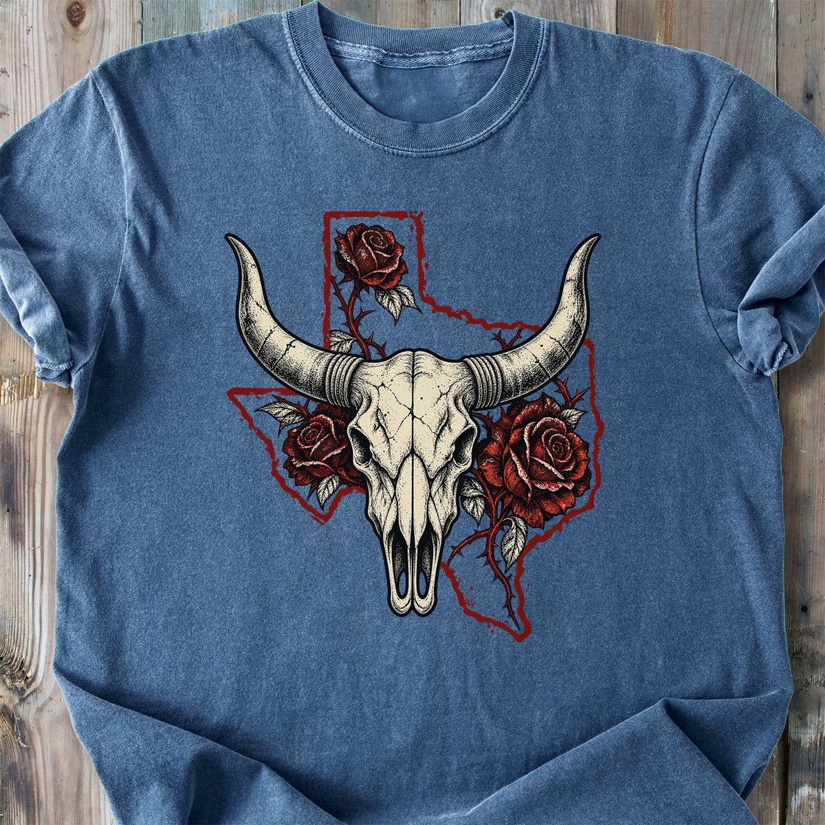 Texas Wild Bloom - Premium Heavyweight Tee