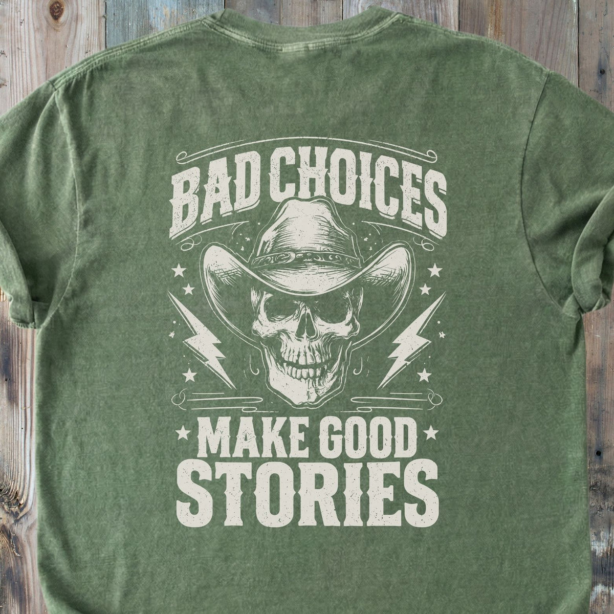 Bad Choices BACK PRINT - Premium Heavyweight Tee