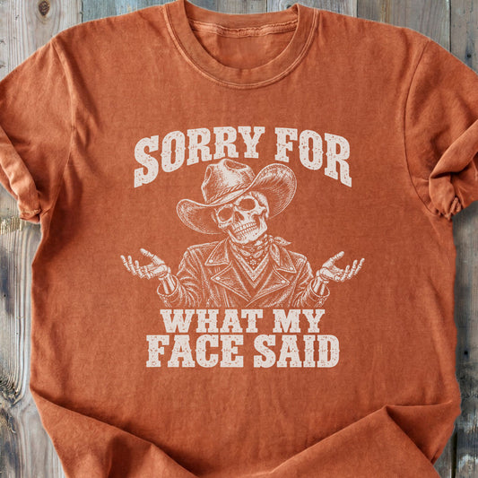 Sorry Skeleton - Premium Heavyweight Tee