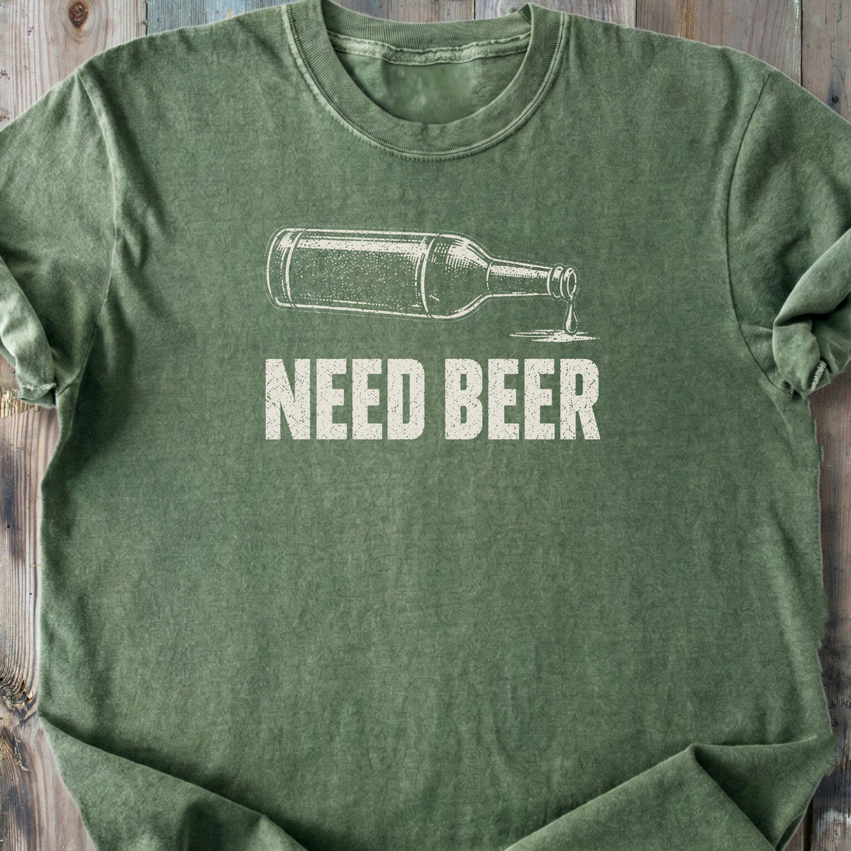 Need Beer - Premium Heavyweight Tee