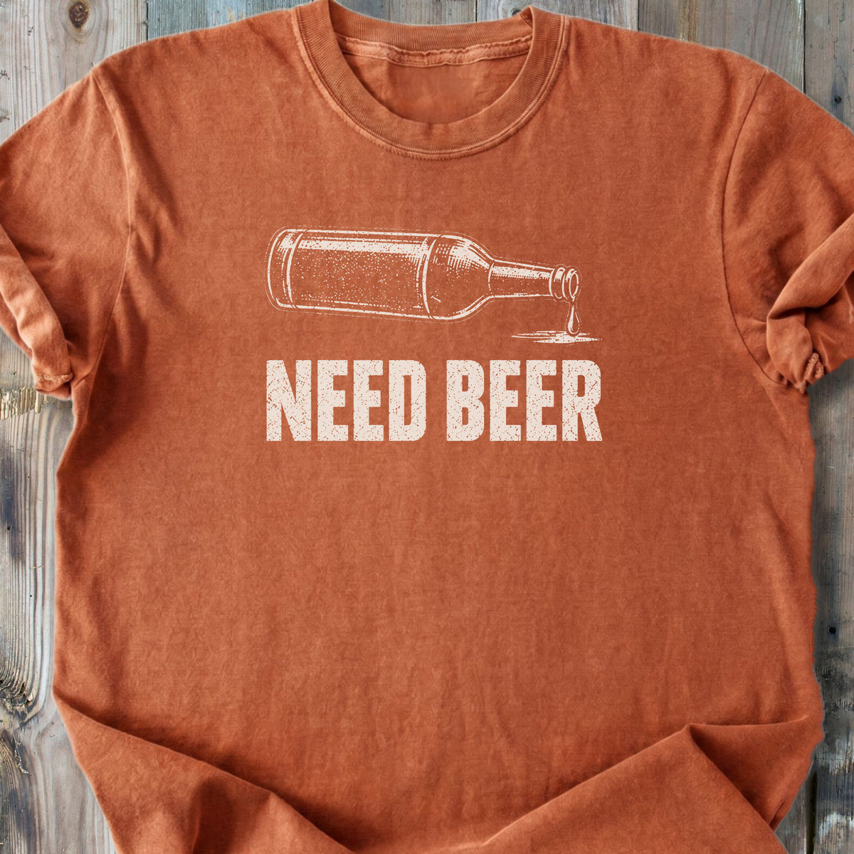 Need Beer - Premium Heavyweight Tee