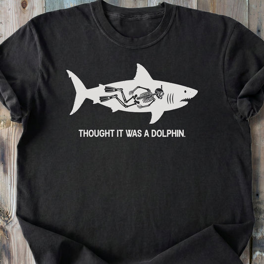 No Dolphin - Premium Heavyweight Tee