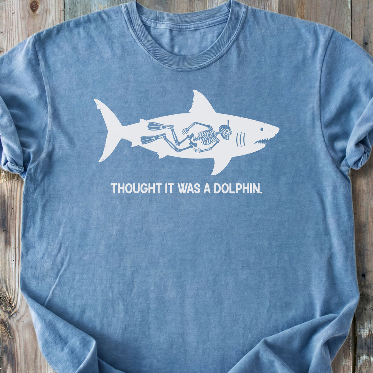 No Dolphin - Premium Heavyweight Tee