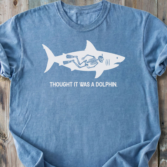 No Dolphin - Premium Heavyweight Tee