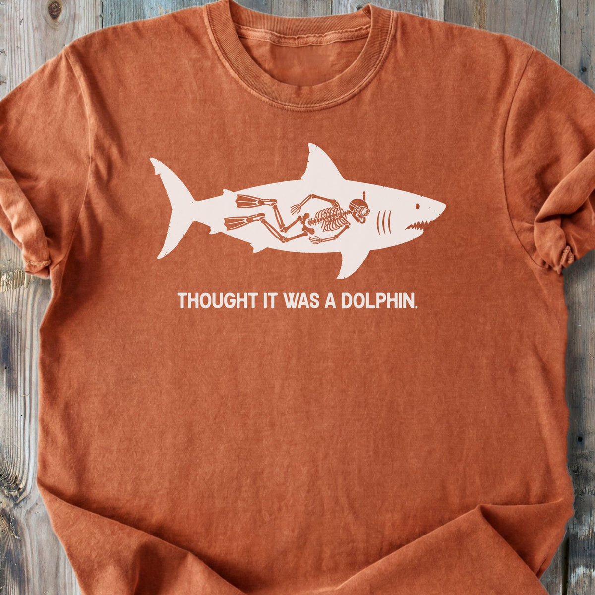 No Dolphin - Premium Heavyweight Tee