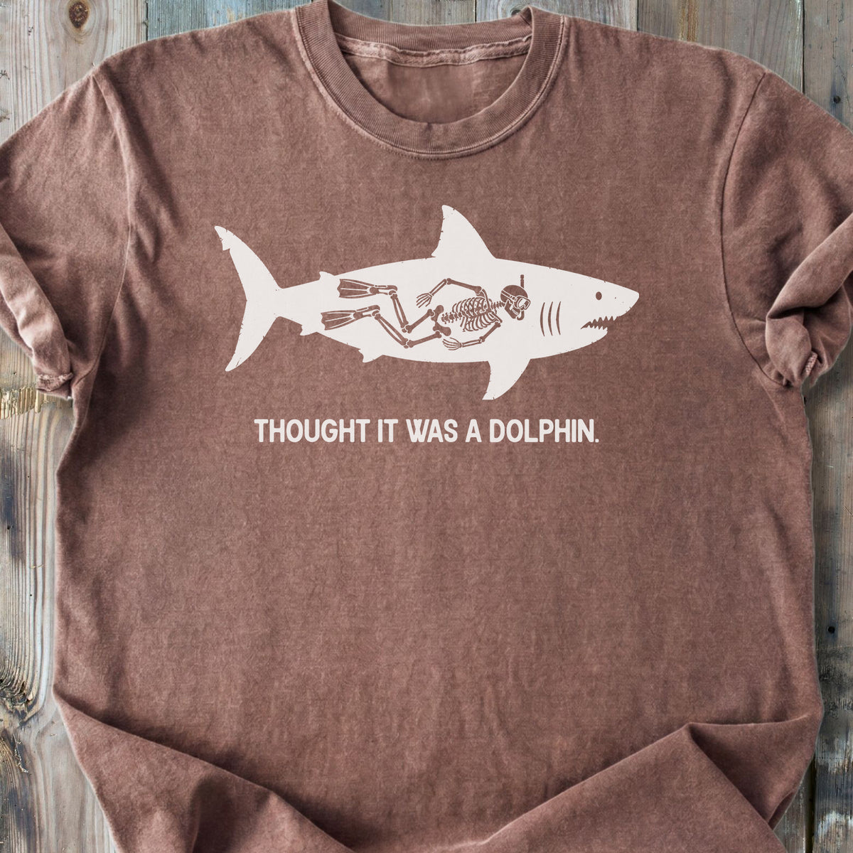 No Dolphin - Premium Heavyweight Tee