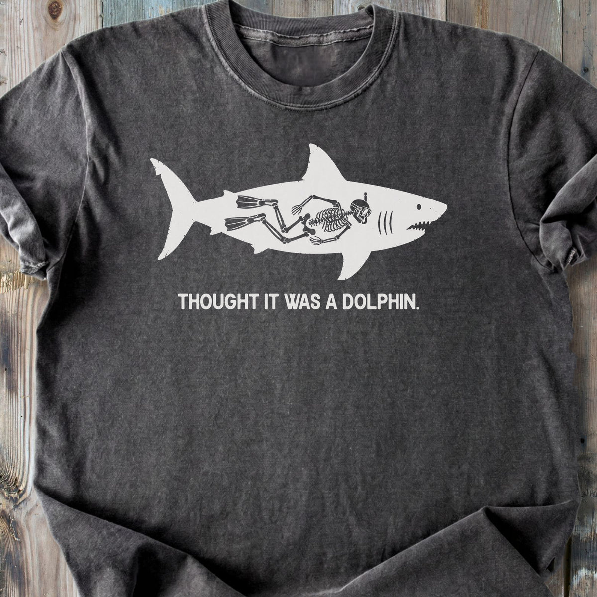 No Dolphin - Premium Heavyweight Tee