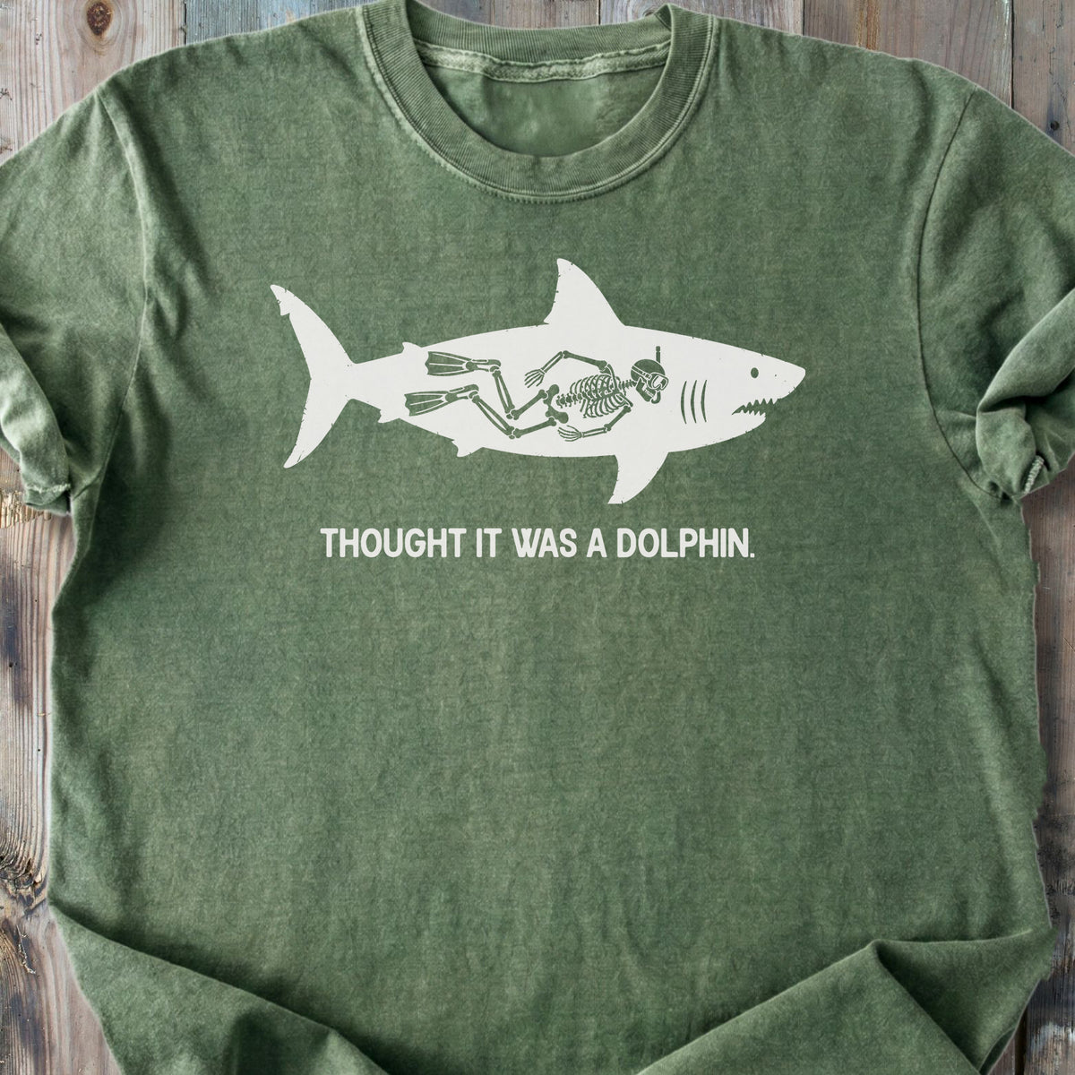 No Dolphin - Premium Heavyweight Tee