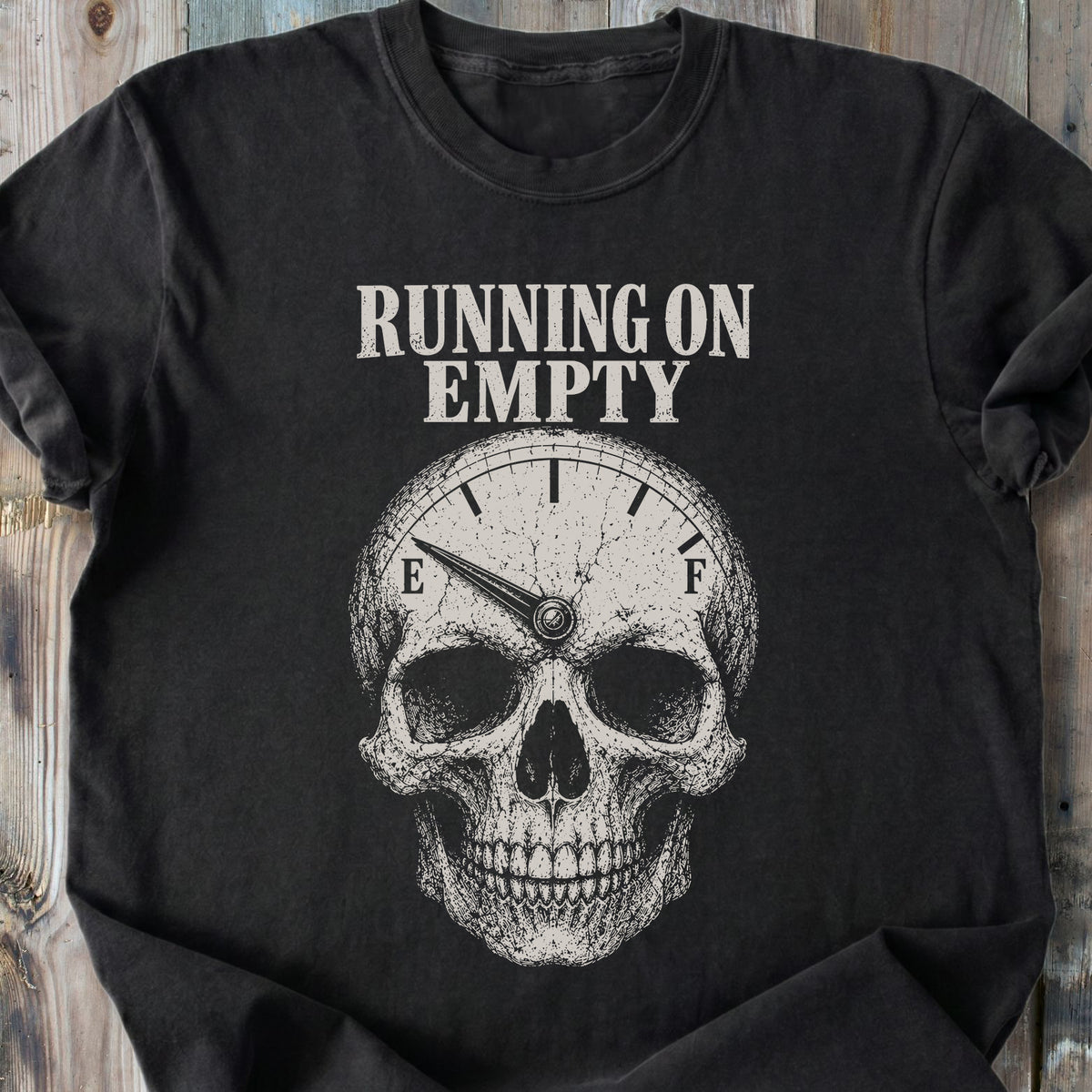 Running On Empty - Premium Heavyweight Tee