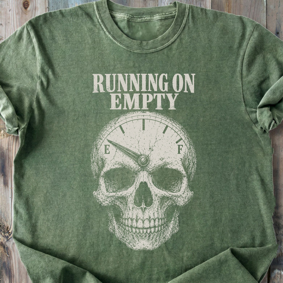 Running On Empty - Premium Heavyweight Tee