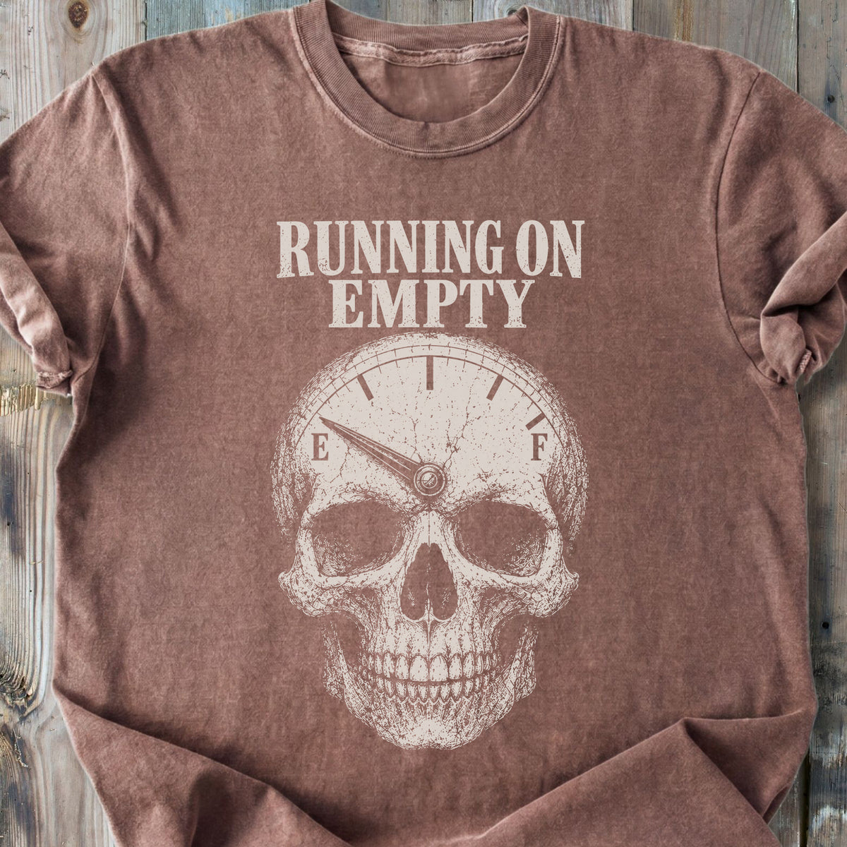 Running On Empty - Premium Heavyweight Tee