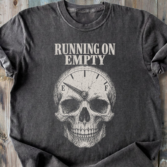 Running On Empty - Premium Heavyweight Tee