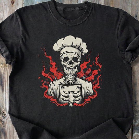 Skeleton Chef - Premium Heavyweight Tee