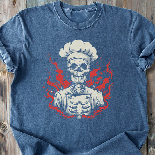 Skeleton Chef - Premium Heavyweight Tee