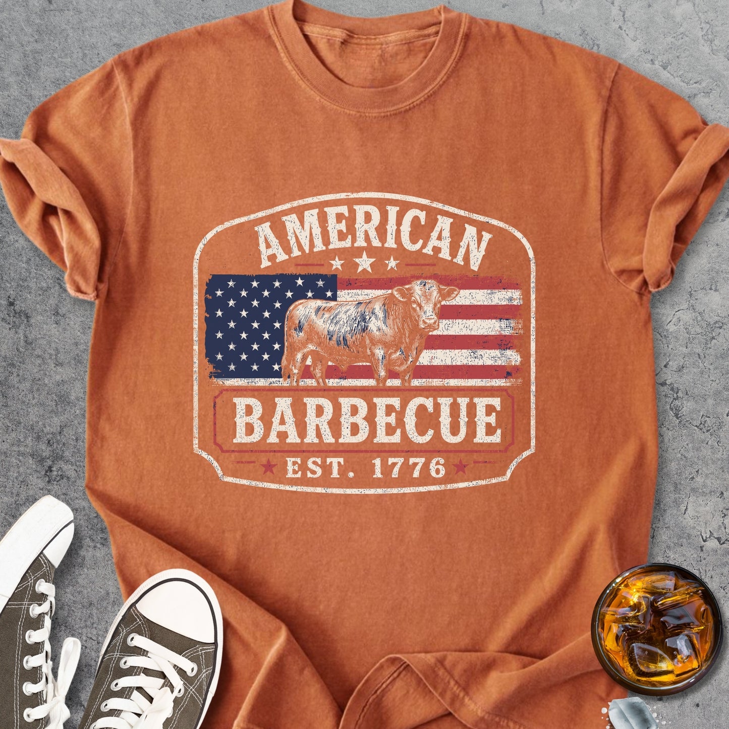 American Barbecue - Premium Heavyweight Tee