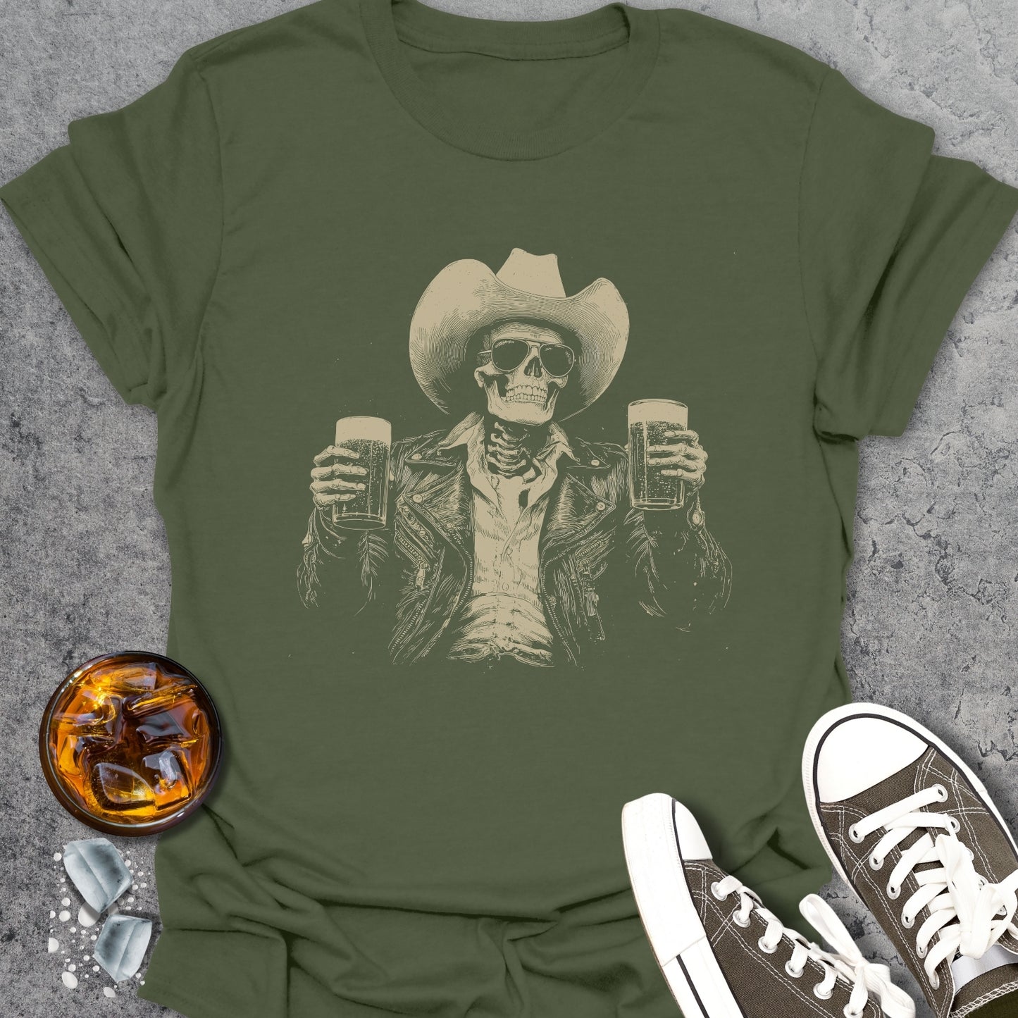 Skeleton Cowboy - Classic T-Shirt